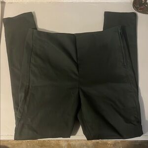 Divided Black Trousers Flat Front Skinny Leg